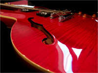 Red guitar